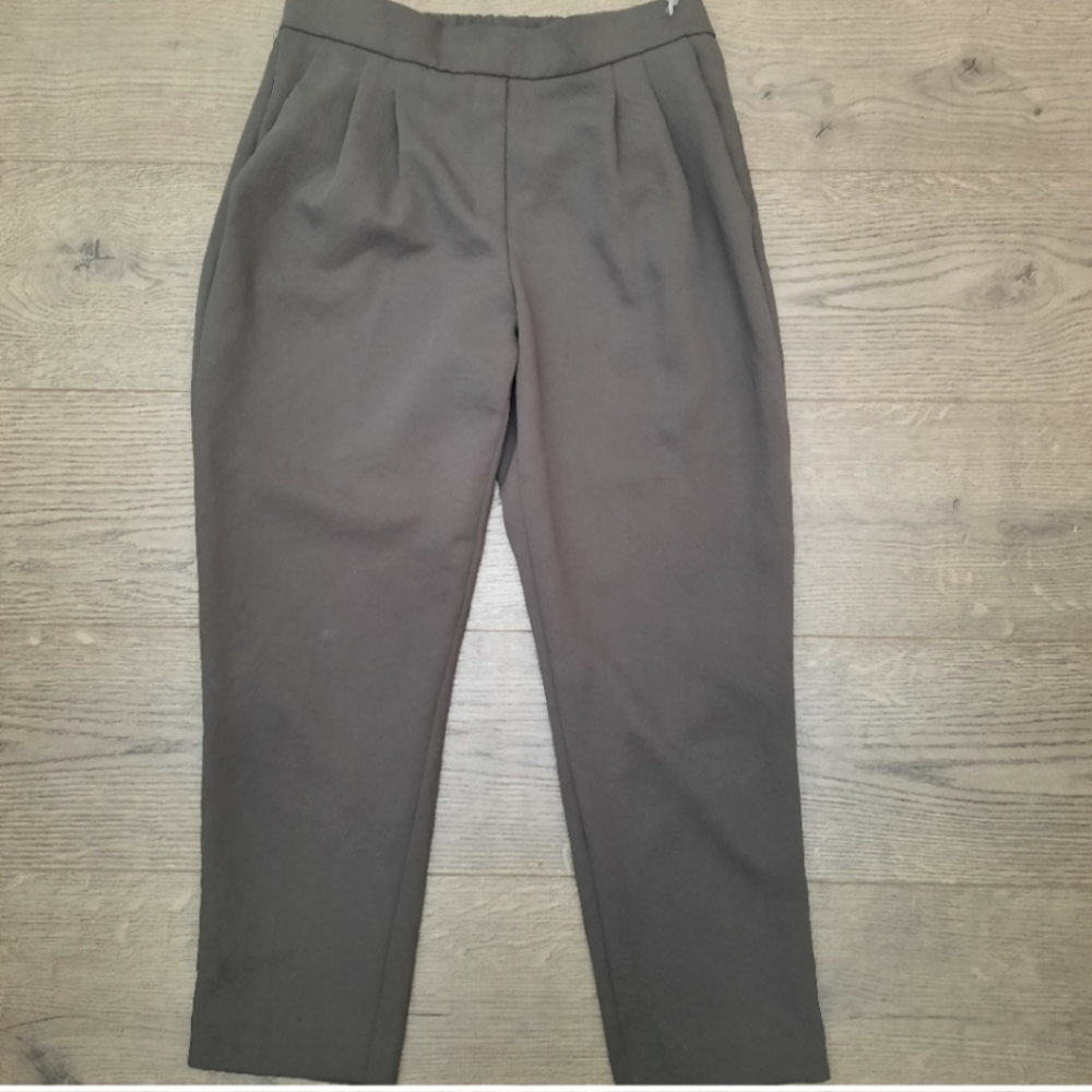 Aritzia Babaton Cohen Cropped Pleated Dress Pant